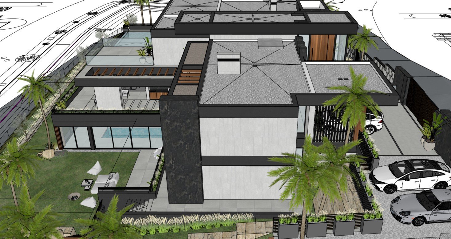 Luxury Villa visualization in Spain | Aluminium windows, doors, facades