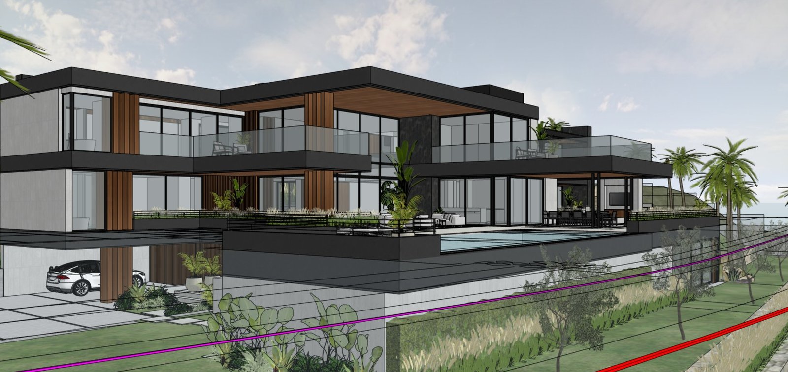 Luxury Villa visualization in Spain | Aluminium windows, doors, facades